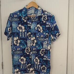 KOKO KNOT TROPICAL BUTTON DOWN SHIRT SIZE MEDIUM
